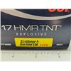 Image 5 : AMMO : CCI : 17HMR TNT Explosive (17gr : JHP)  (10 Boxes of 50 Rnds) (500 Rnds TOTAL)