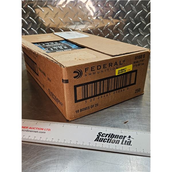 AMMO : Case Lot : FEDERAL : Game Load: 16ga 2-3/4" (1oz : #6 Shot)  (10 Boxes of 25 Rnds)  (250 Rnds