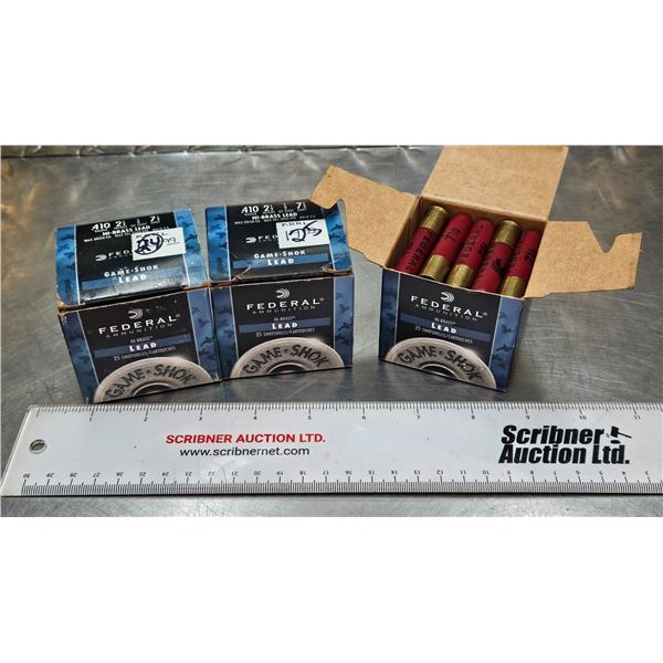 AMMO : Federal : Game Shok : 410ga 2-1/2" (1/2oz : #7-1/2 Shot)  (74 Rnds TOTAL)