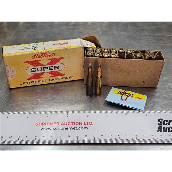 AMMO : 222 Rem (Vintage)  (14 Rnds TOTAL)