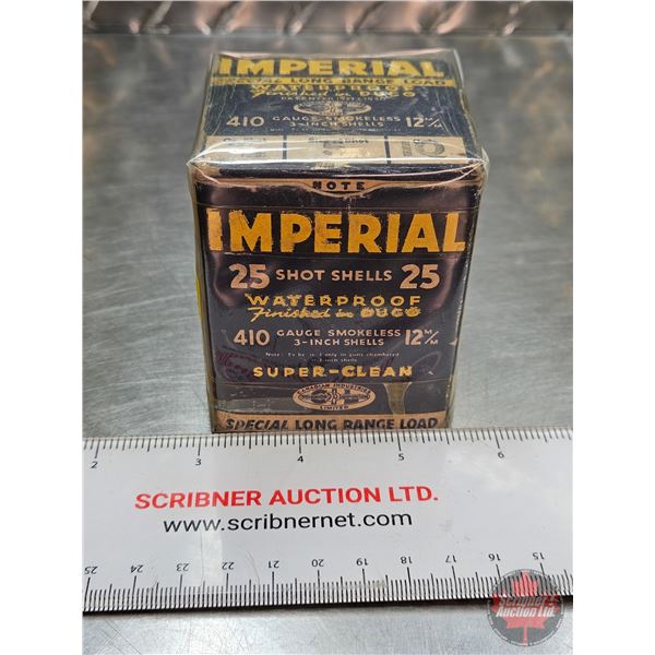 AMMO : CIL Imperial : 410ga 3" (3/4oz : #5 Shot) (Vintage) (2 Box of 25 Rnds)  (50 Rnds TOTAL)