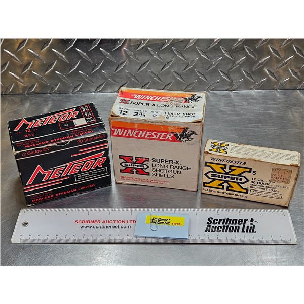 AMMO : 12ga 2-3/4" (50 Rnds TOTAL)  - Winchester Super X #2 Shot (25 Rnds) - Winchester Super X #00 