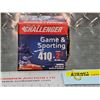 Image 4 : AMMO : Challenger : Game & Sporting : 410ga 2-1/2" (1/2oz : #4 Shot)  (1 Box of 25 Rds TOTAL)