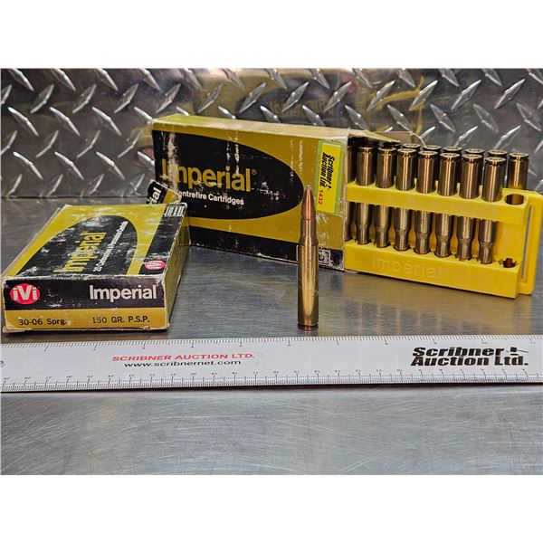 AMMO : Imperial IVI : 30-06 Sprg (150gr : PSP)  (2 Boxes of 20 Rnds)  (40 Rnds TOTAL)