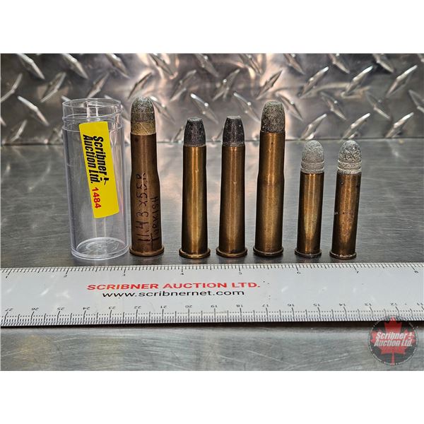 AMMO : Variety Vintage (6 Rnds TOTAL)  - 43 Mauser (1 Rnd)  - 40-70 Ballard (2 Rnds)  - 44 Ballard (
