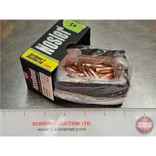 BULLETS : Nosler : Accubond : 35cal (.358") Spitzer (255gr)  (1 Box of 30 Count TOTAL)