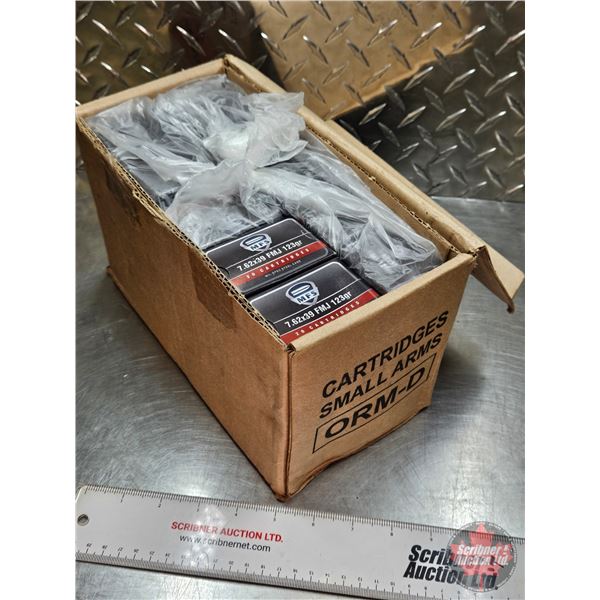 AMMO : CASE LOT : M.F.S. : Mil-Spec : 7.62x39 (123gr : FMJ)  (1 Box of 500 Rnds TOTAL)