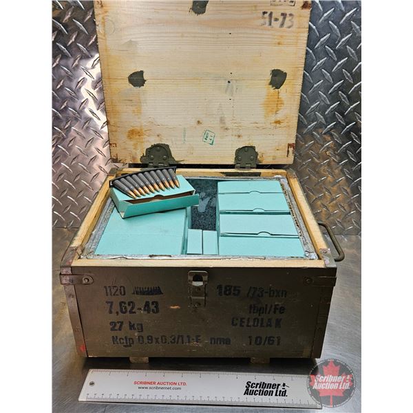 AMMO : Military Partial Case : 7.62x39 on Stripper Clips (51 Boxes of 20 Rnds)  1020 Rnds Total