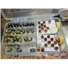 Image 2 : Variety of 54cal Lead Bullets, Balls & Sabots w/Plastic Carry Containers & Percussion Caps (Dangerou