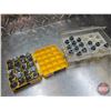 Image 6 : Variety of 54cal Lead Bullets, Balls & Sabots w/Plastic Carry Containers & Percussion Caps (Dangerou