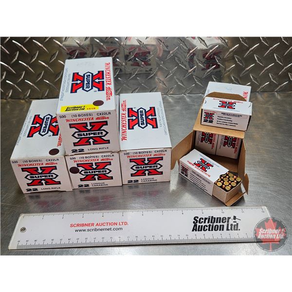 AMMO : Winchester : Super X : 22LR (40gr)  (5 Bricks of 500 Rnds)  (2500 Rnds TOTAL)