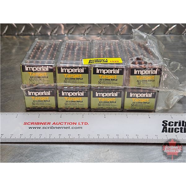 AMMO : Imperial IVI : Target : 22LR Standard Velocity  (8 Boxes of 50 Rnds)  (400 Rnds TOTAL)