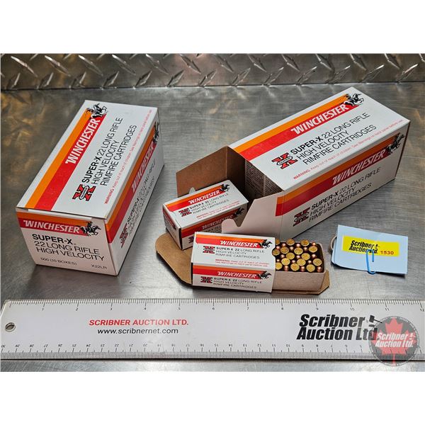 AMMO : Winchester : Super X : 22LR High Velocity (40gr)  (2 Bricks of 500 Rnds)  (1000 Rnds TOTAL)