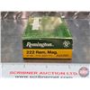 Image 4 : AMMO : Remington : High Velocity : 223 Rem Mag (55gr : P.S.P)  (14 Rnds TOTAL) c/w Brass (6 Count)