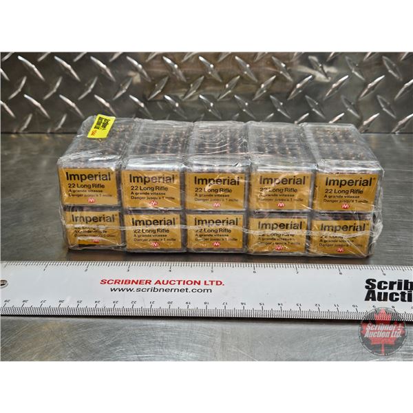 AMMO : Imperial IVI : 22LR  (10 Boxes of 50 Rnds)  (500 Rnds TOTAL)