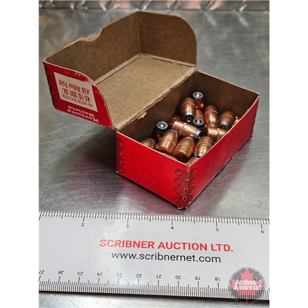 BULLETS : Hornady : 45-70 (300gr : H.P.)  (29 Count TOTAL)