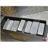 Image 3 : 1 Pound Lead Bars (60 Count TOTAL) c/w Metal Ammo Box (Ammo Box Measures : 7"H x 11"W x 4"D)