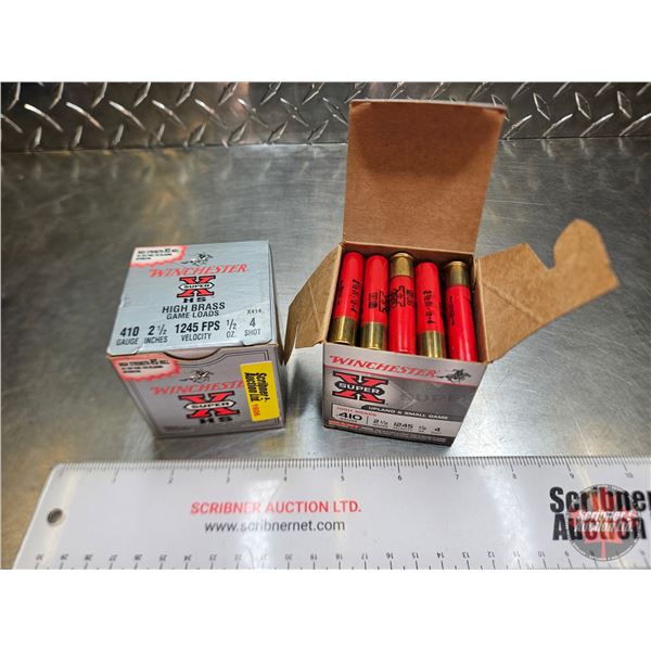 AMMO : Winchester : Super X : 410ga 2-1/2" (1/2oz : #4 Shot)  (49 Rnds TOTAL)