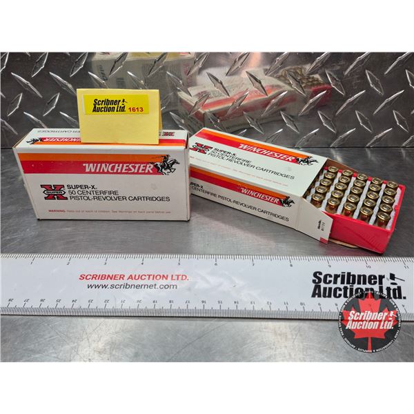 AMMO : Winchester : Super X : 32 AUTO (71gr F.M.C.) (2 Boxes of 50 Rnds) (100 Rnds TOTAL)