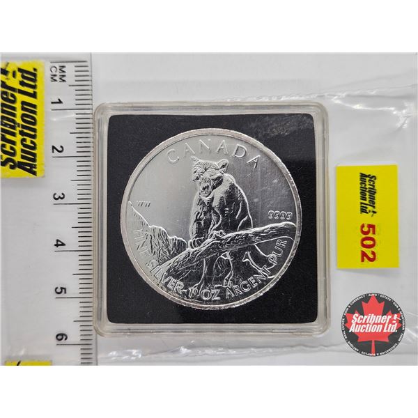 RCM Canada 2012 : Five Dollar Fine Silver Coin (.9999) : Cougar