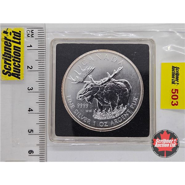 RCM Canada 2012 : Five Dollar Fine Silver Coin (.9999) : Moose