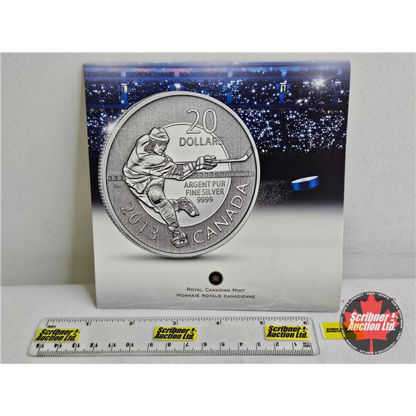 RCM Canada 2013 $20 Fine Silver : Hockey (99.99%)