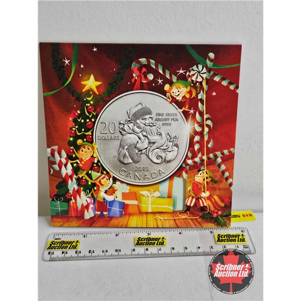 RCM Canada 2013 $20 Fine Silver : Santa (99.99%)