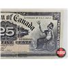 Image 3 : Dominion of Canada 1900 Twenty Five Cent "Shinplaster" : Boville