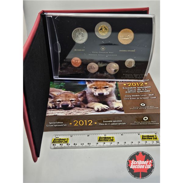RCM Canada 2012 Special Edition : $2 Coin Specimen Set : Wildlife Series : Wolf Pups
