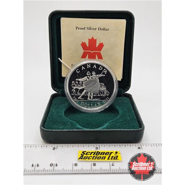 RCM Canada 2001 Proof Silver Dollar : 1951-2001 National Ballet of Canada (COA 92.5% Sterling Silver