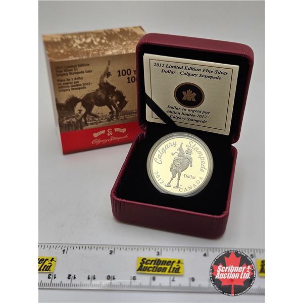 RCM Canada 2012 Limited Edition Fine Silver Dollar : Calgary Stampede : 100 Years (COA #9469) (99.99