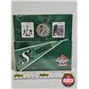 Image 1 : RCM Canada 2012 Saskatchewan Roughriders Coloured Coin & Stamp Set