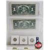 Image 5 : Collector Combo 1937 :  - $1 Bill : Gordon/Towers #NM5709543 - Five Cent - Ten Cent - Twenty Five Ce