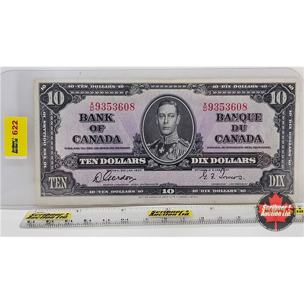 Bank of Canada $10 Bill 1937 : Gordon/Towers #XD9353608