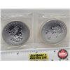 Image 3 : RCM Canada 2014 : $8 Fine Silver Coins (2 Pack) : Wolf (1-1/2oz) (.9999) (No COA)