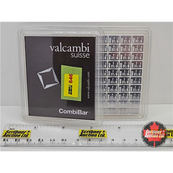 Valcambi Combi Bar : 100 x 1 gram Fine Silver (.999)