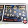 Image 5 : Canada 125 Provincial Coins (4 Sets) : 1867-1992 : Collector Cards (Each Card : 12 Quarters & 1 Loon