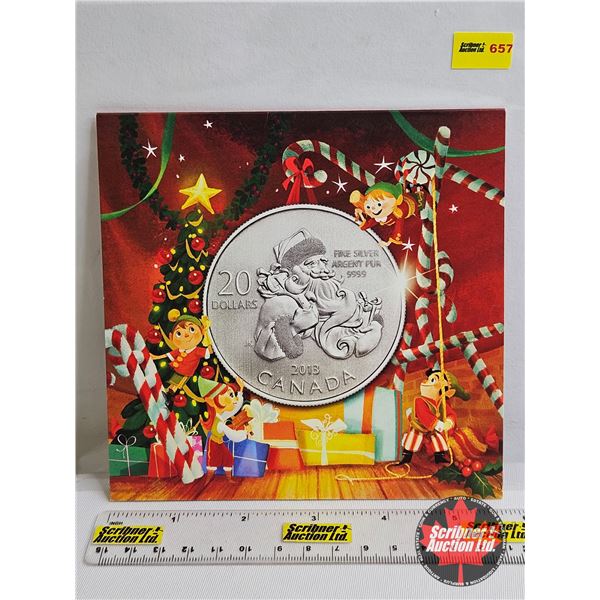 RCM Canada $20 : 2013 Fine Silver Coin : Santa (99.99%)