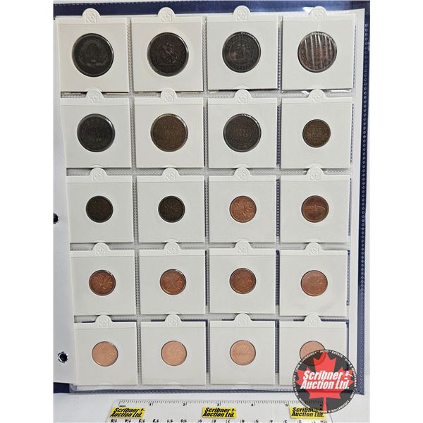 Canada One Cent Collection (20) : 1844 - 2011 (Intermittent) (See Photos for Types/Dates)