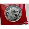 Image 2 : RCM Canada 2012 $10 Fine Silver Coin : Year of the Dragon (COA #7761) (99.99%)