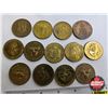 Image 2 : Canada Confederation Tokens - Variety (13) (See Handwritten List in Photos)