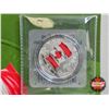 Image 3 : RCM Canada 2015 : $25 Fine Silver Coin : Canada Flag (99.99%)