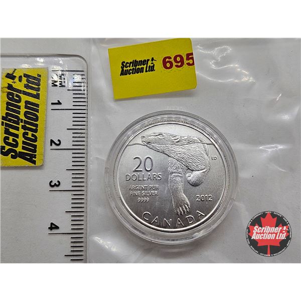 RCM Canada 2012 $20 Fine Silver Coin : Polar Bear (99.99%) (No COA)