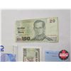 Image 4 : Variety Foreign Bills (9) : Incl . Cambodia; Poland; Hong Kong; Malaysia; Vietnam; etc!