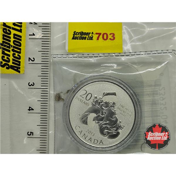 RCM Canada 2013 $20 Fine Silver : Santa (99.99%) (No COA)