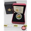 Image 1 : RCM Canada 2015 $20 Fine Silver Coin : Venetian Glass Turtle with Broadleaf Arrowhead Flower (COA #5
