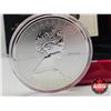 Image 3 : RCM Canada 2013 : $50 Fine Silver FIVE OUNCE Coin : Maple Leaf (COA #1928/2500) (99.99%)