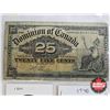 Image 2 : Canada Collector Combo (3) :  - Dominion of Canada 1900 Twenty Five Cent "Shinplaster" : Boville - L