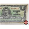 Image 3 : Bank of Canada $1 Bill 1937 : Osborne/Towers #EA5719548 (PMG Certified : Very Fine 20)