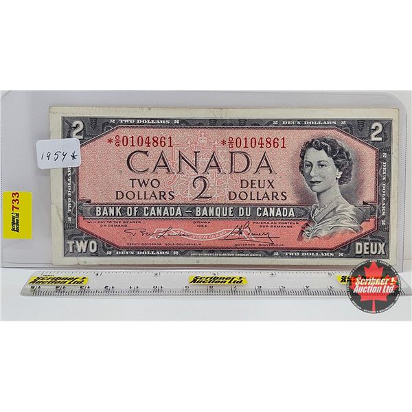 Canada $2 Bill 1954 *Replacement : Lawson/Bouey # *OG0104861